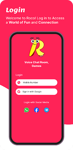 Android application RoCo - Voice Chat Room,Games screenshort