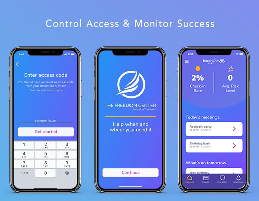 Android application HereNOW Provider screenshort