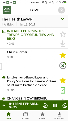 ABA Health Law Audio Screenshot 3 - AppWisp.com