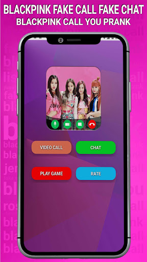 Android application Blackpink Fake Call Fake Chat screenshort