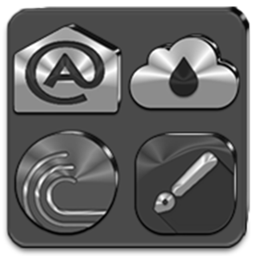 Black, Silver & Grey Icon Pack logo