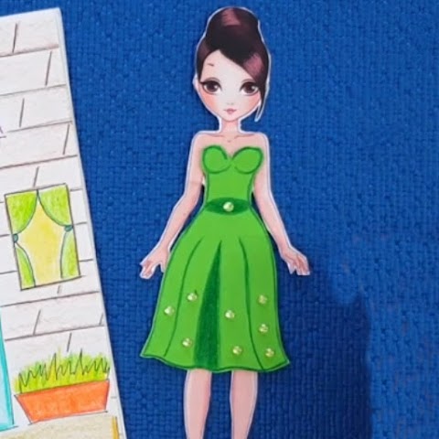 紙人形のドレスの作り方のおすすめ画像1