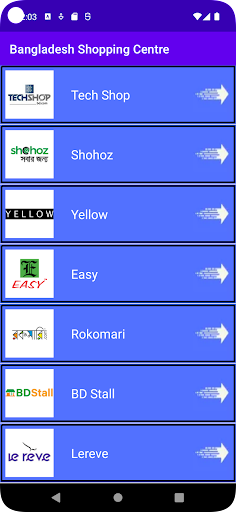 Android application Bangladesh Shopping Hub screenshort