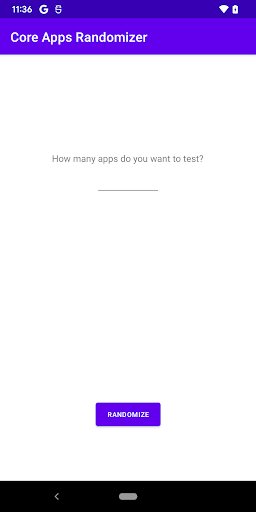 Core Apps Randomizer Screen 2