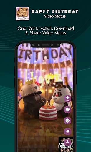 Happy Birthday Video Status Screen 3