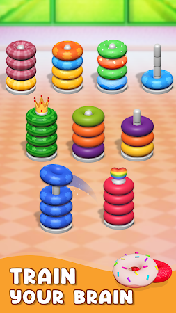 Game screenshot Hoop Stack - Donut Color Sort hack