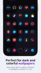 Hera Dark: Circle Icon Pack 7.0.0 Apk 2