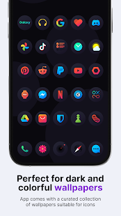 Hera Dark: Circle Icon Pack Screenshot