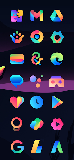 Android application Radient Icons screenshort
