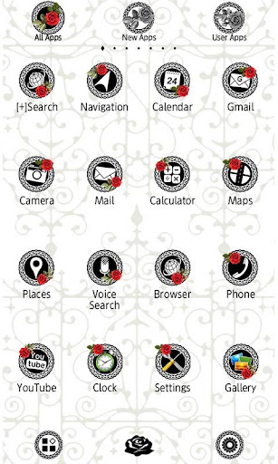 Simple Wallpaper Rosy Fence Screen 2