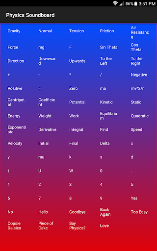Physics Soundboard Screen 2