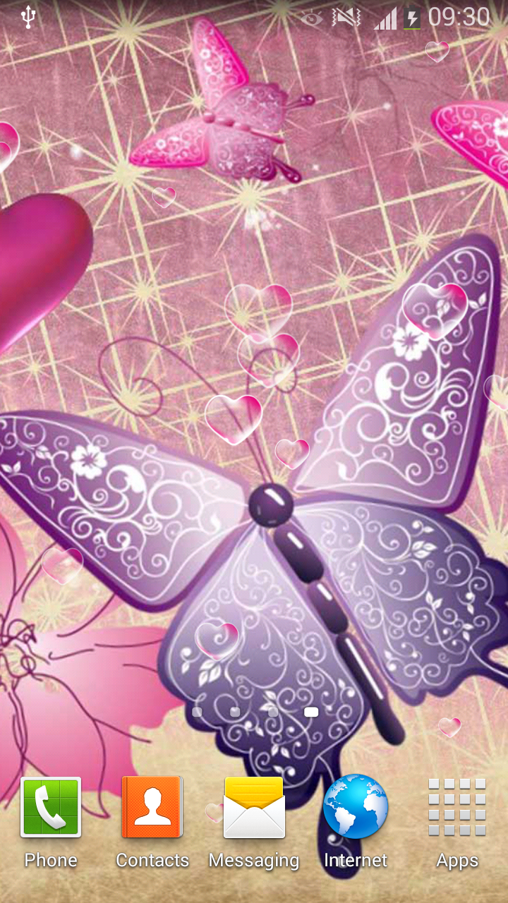 Android application Butterfly Live Wallpaper HD screenshort