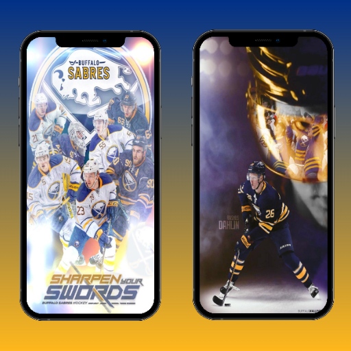 Buffalo Sabers Wallpapers 4K logo
