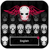 Black Night Skull Theme&Emoji Keyboard icon