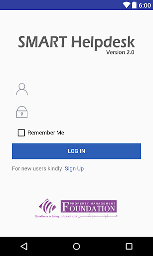 Android application FoundationProperty HelpDesk screenshort