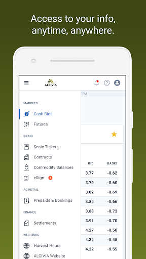 Android application ALCIVIA screenshort