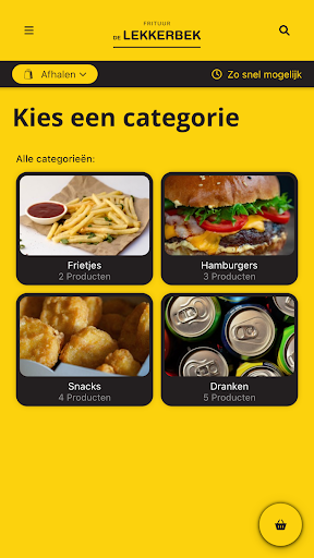 Android application Frituur De Lekkerbek screenshort