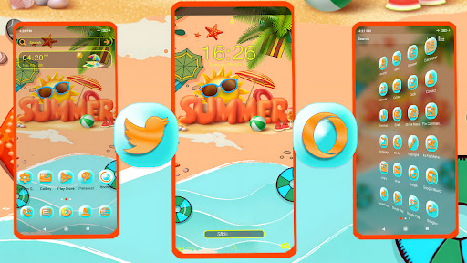 Summer Theme Launcher Screen 3