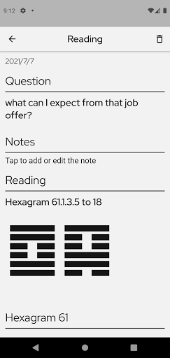 I Ching with trigram Screen 3