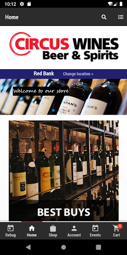 Android application Circus Wines, Beer & Spirits screenshort