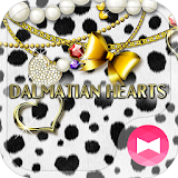 Cute Theme Dalmatian Hearts icon