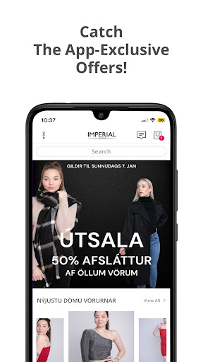 Android application Imperial Tískuvöruverslun screenshort
