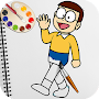 Superhero Nobita Coloring Pages