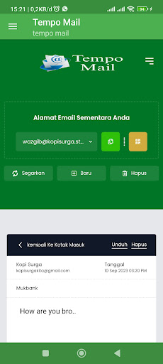 Tempo Mail Screen 3