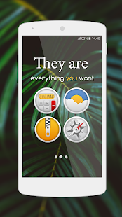 Закръглено - екранна снимка на пакет с икони