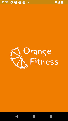 Android application Orange Fitness screenshort