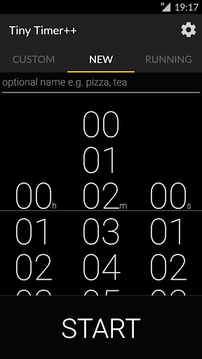 Android application Tiny Timer++ screenshort