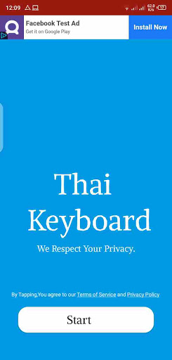 Android application Thai keyboard Typing Keyboard screenshort