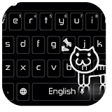 Black Kitty Keyboard icon