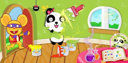 Baby Panda's Color Mixing