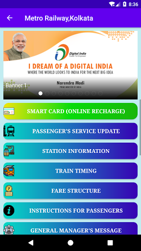 Metro Railway Kolkata (Officia Screen 2