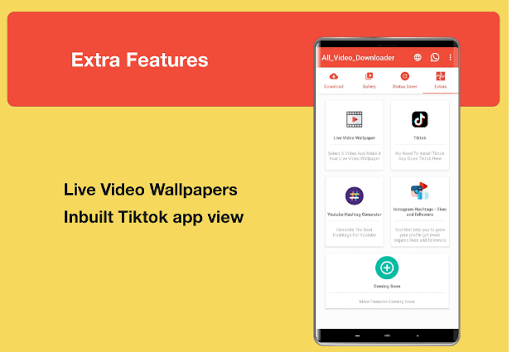 All in one video downloader Screen 2