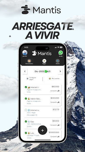Android application Mantis screenshort