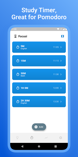 Android application Focusi - Study Timer screenshort