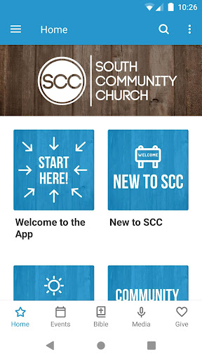 Android application South Community Church screenshort