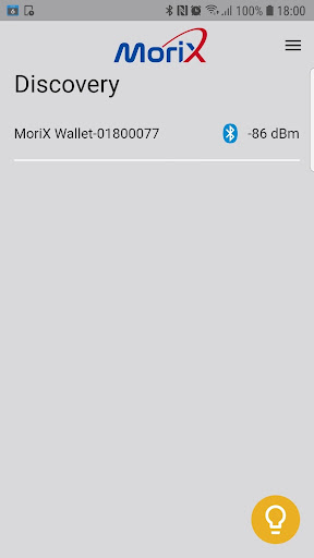 Android application MoriX Wallet screenshort