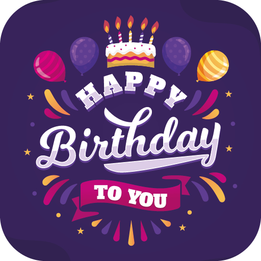 happy birthday stickers logo