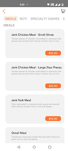 Irie Cuisine Screen 3