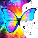 Download Butterfly Paint by Number Game Install Latest APK downloader