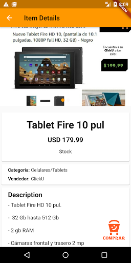 ClickU Tienda Online Screen 3