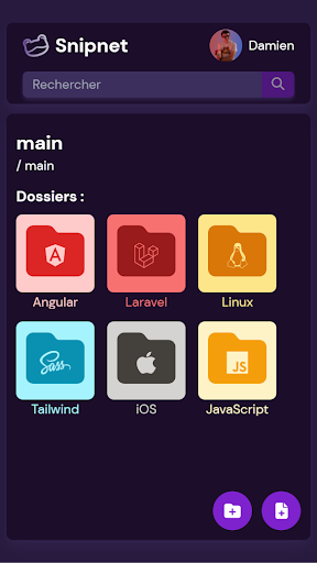 Android application Snipnet screenshort