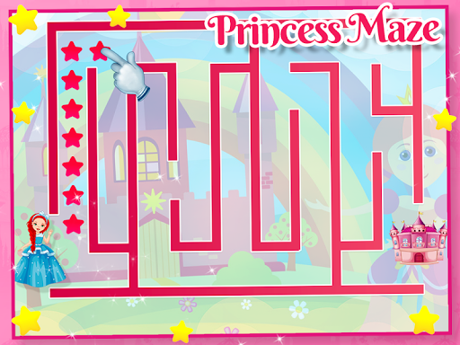 Android application Princess Kids Mazes Girl Games screenshort