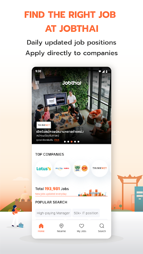 Android application JobThai Jobs Search screenshort