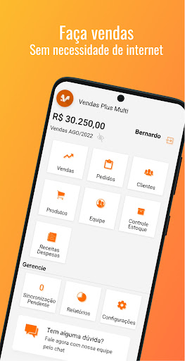 Android application Vendas Multi: estoque e gestão screenshort