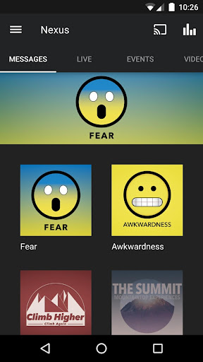 Android application Nexus Student Ministry screenshort