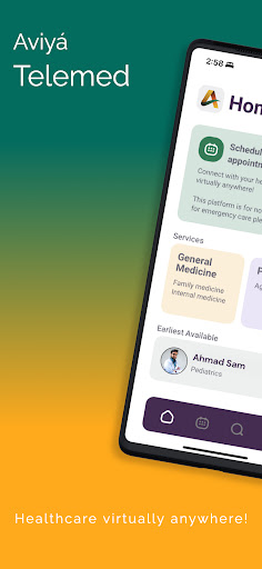 Android application Aviyá Telemed screenshort